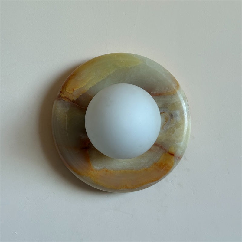 Vivina Modern Minimalist Cyan Jade Sconce Wall Lamp - Letslighting