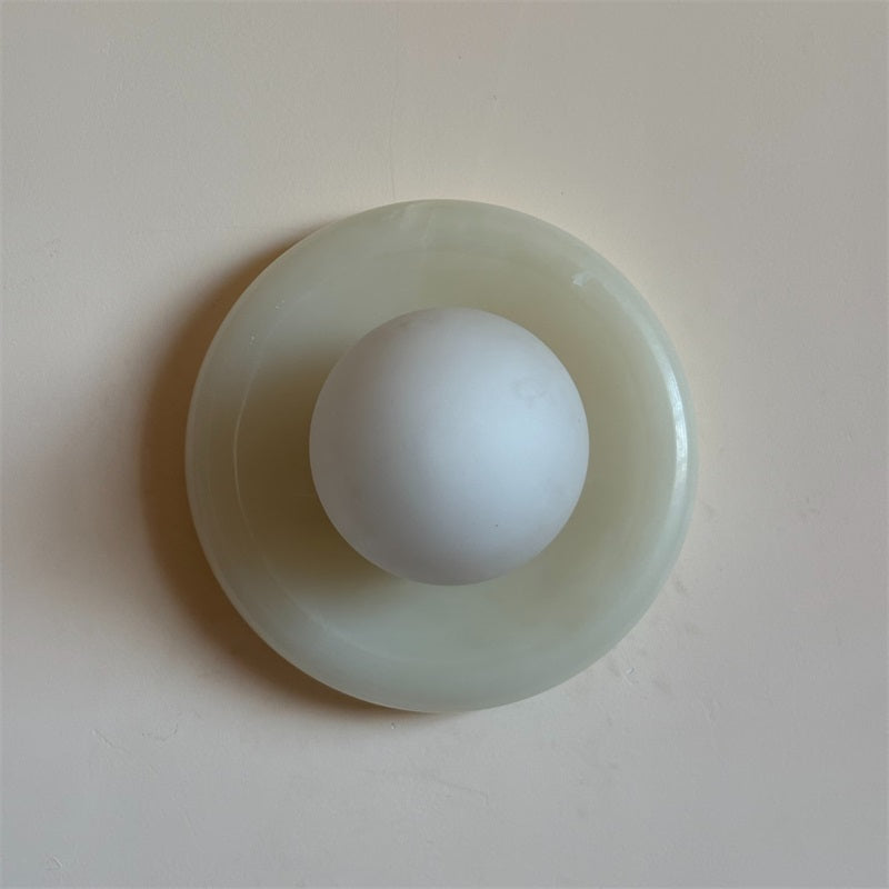 Vivina Modern Minimalist Cyan Jade Sconce Wall Lamp - Letslighting