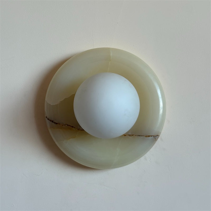 Vivina Modern Minimalist Cyan Jade Sconce Wall Lamp - Letslighting