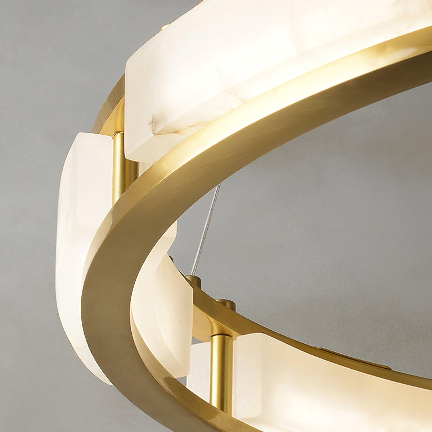 Symiria Luxury Alabaster Ring Pendant Light - Letslighting