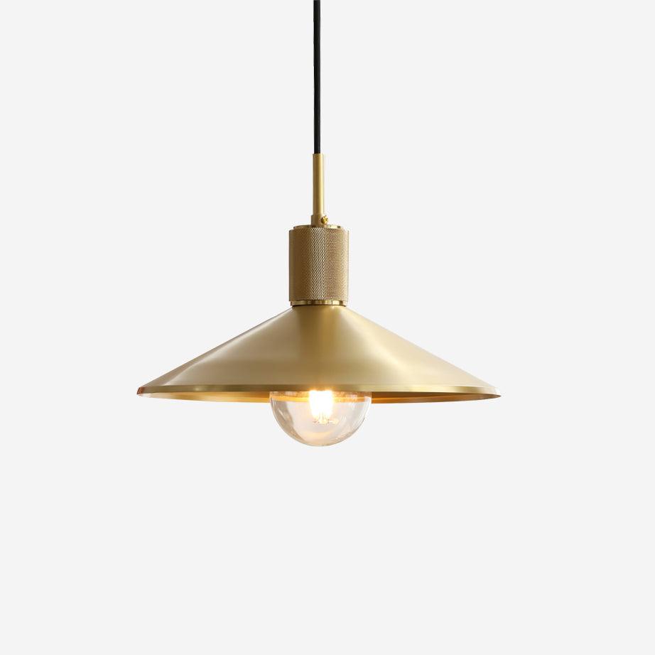 Quentin Pendant Lamp Brass Cone - Letslighting