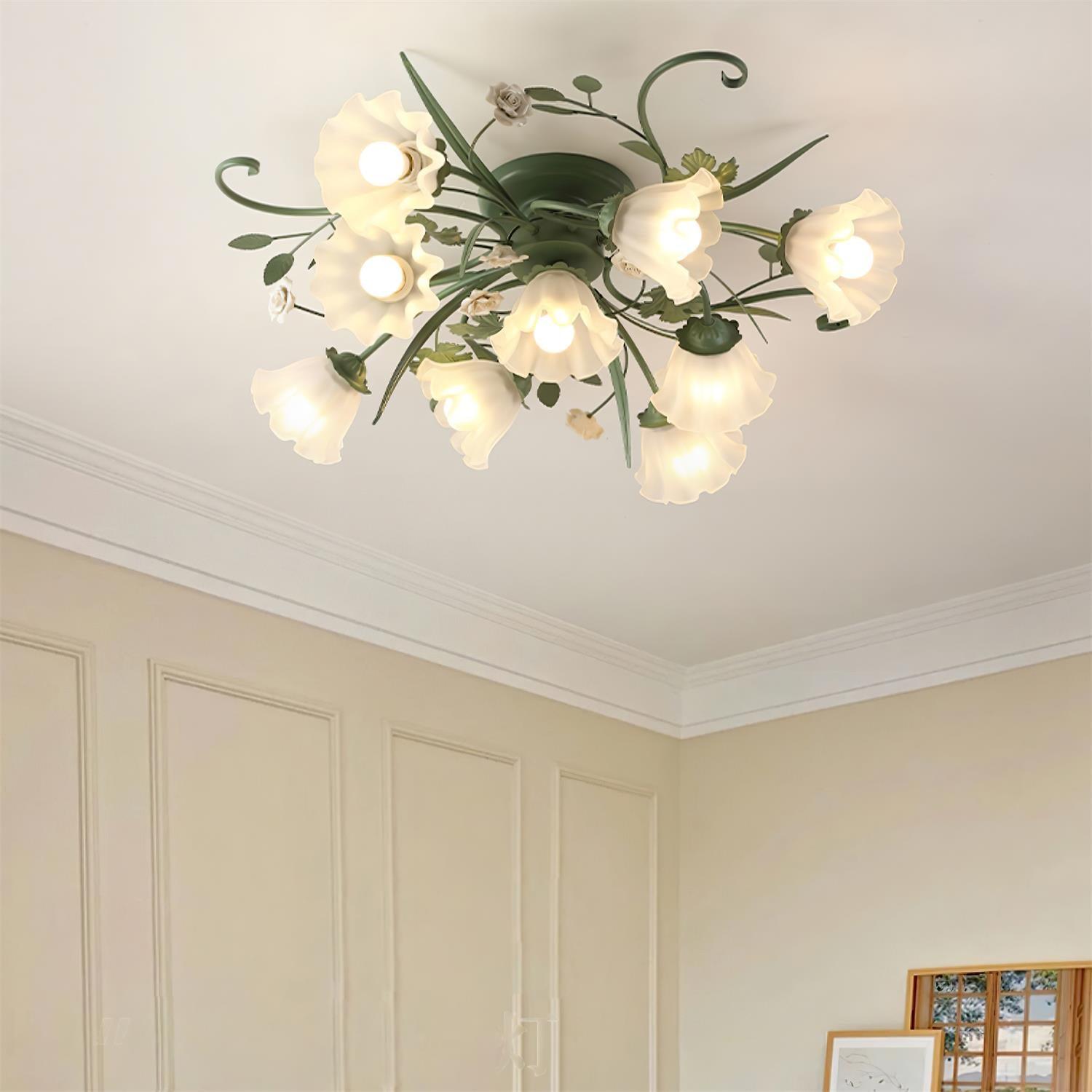 Nylirir Unique Art Classic Ceramics Ceiling Lamp - Letslighting