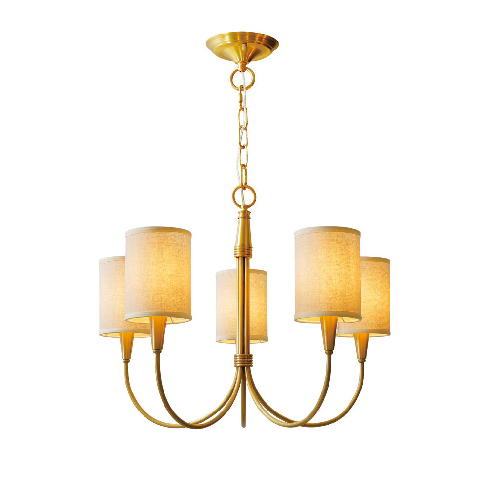 Armira Vintage Industrial Fabric Chandelier - Letslighting