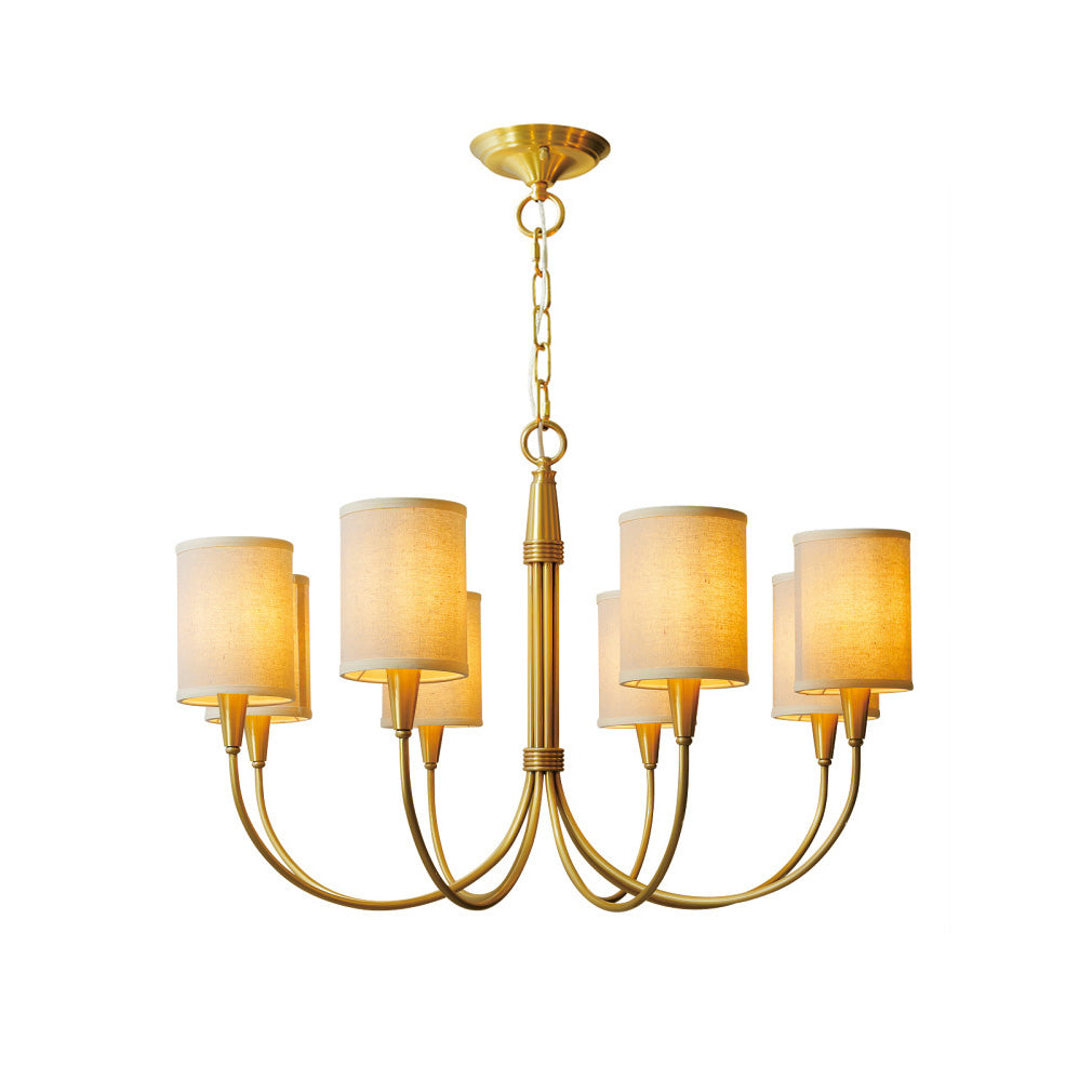 Armira Vintage Industrial Fabric Chandelier - Letslighting