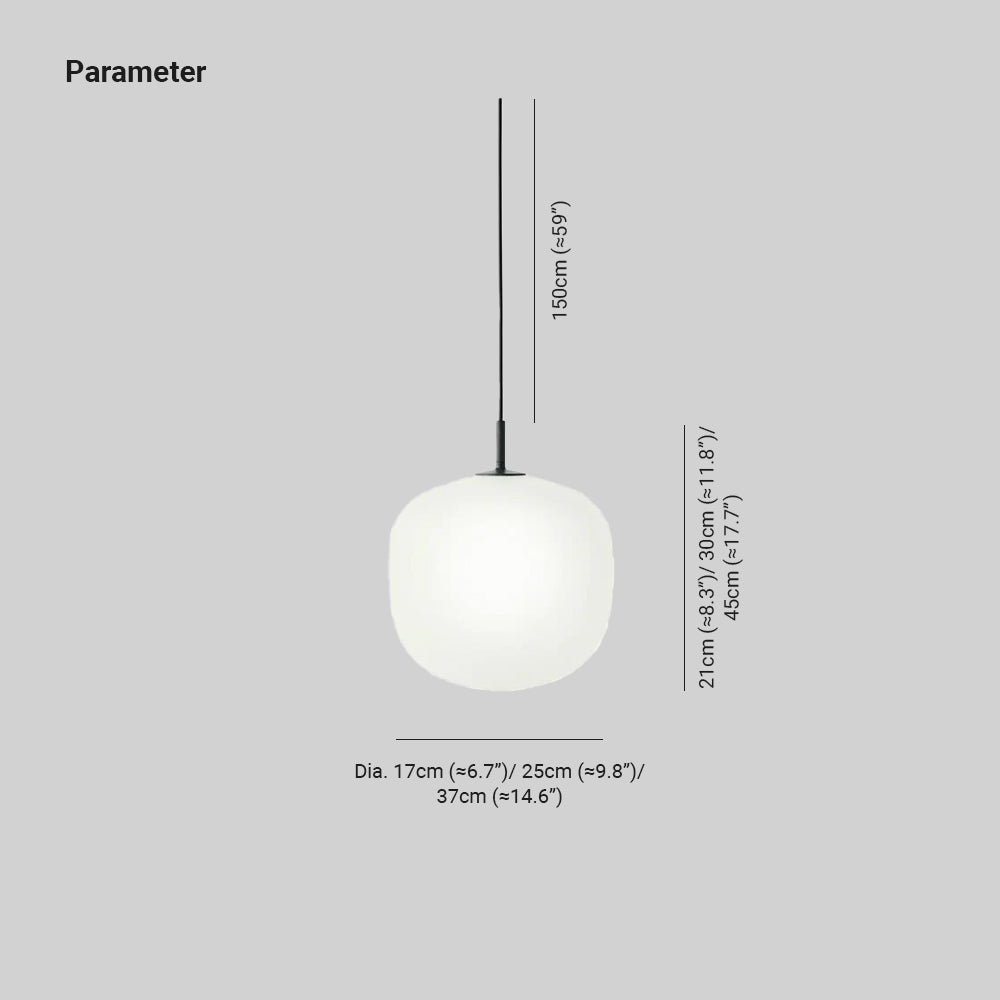 Valentina Pendant Lamp Semi-transparent Glass - Letslighting