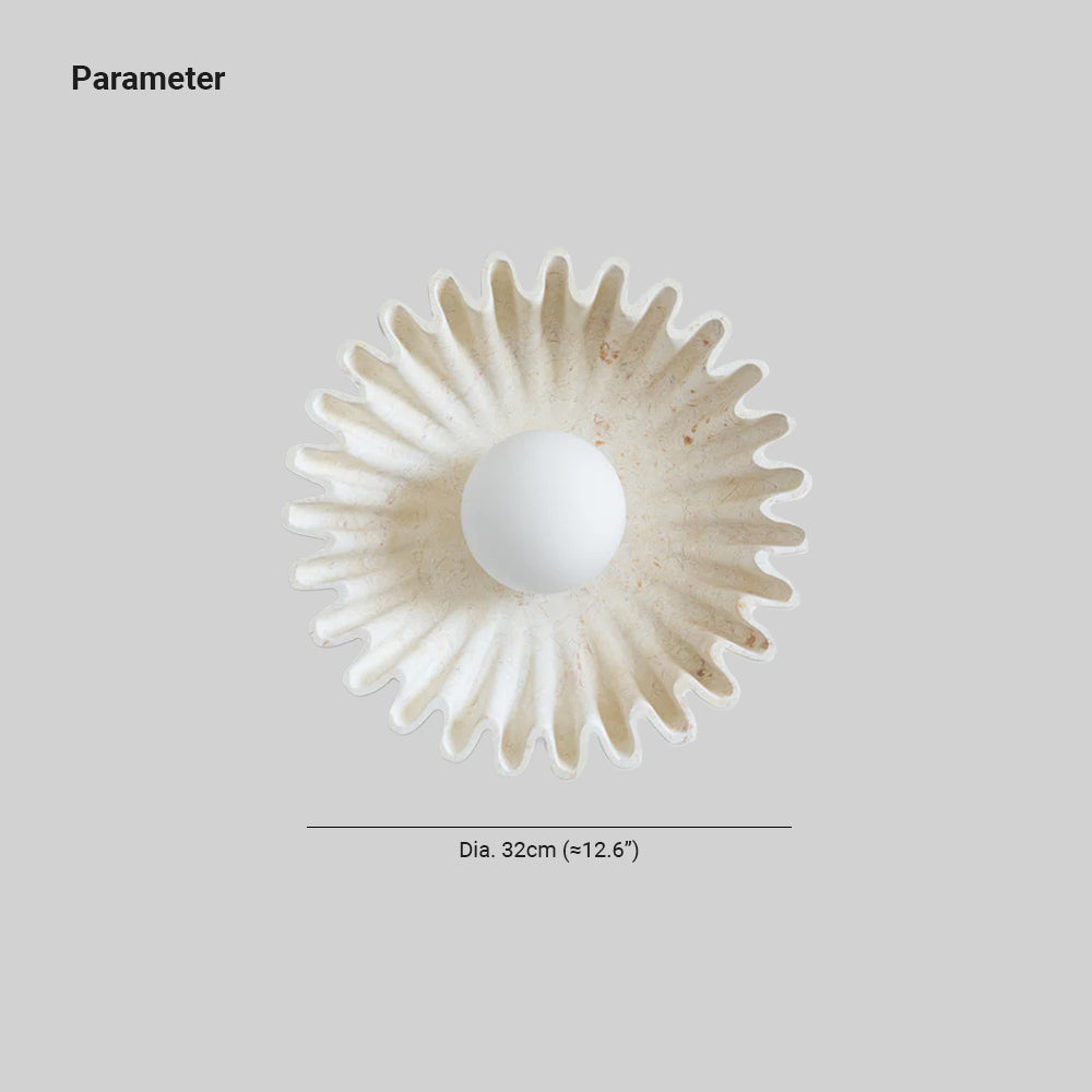 Skyler Unusual Round Marble Glass Wall Lamp - Letslighting
