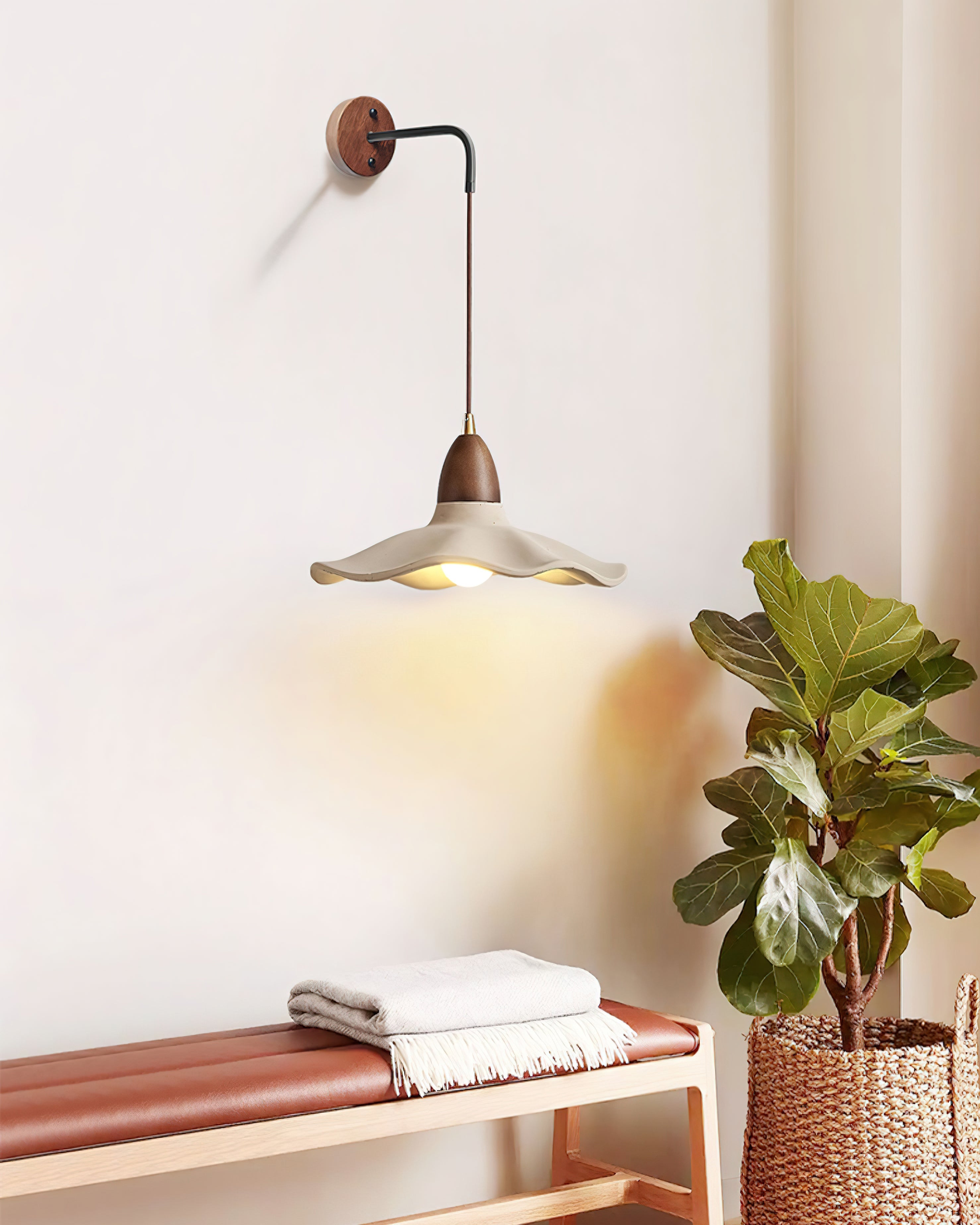 Radha Organic Wave Wall Lamp - Letslighting