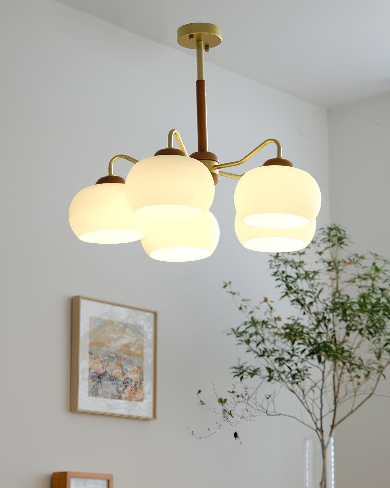 Raito Chandelier Glass Vintage American Style - Letslighting