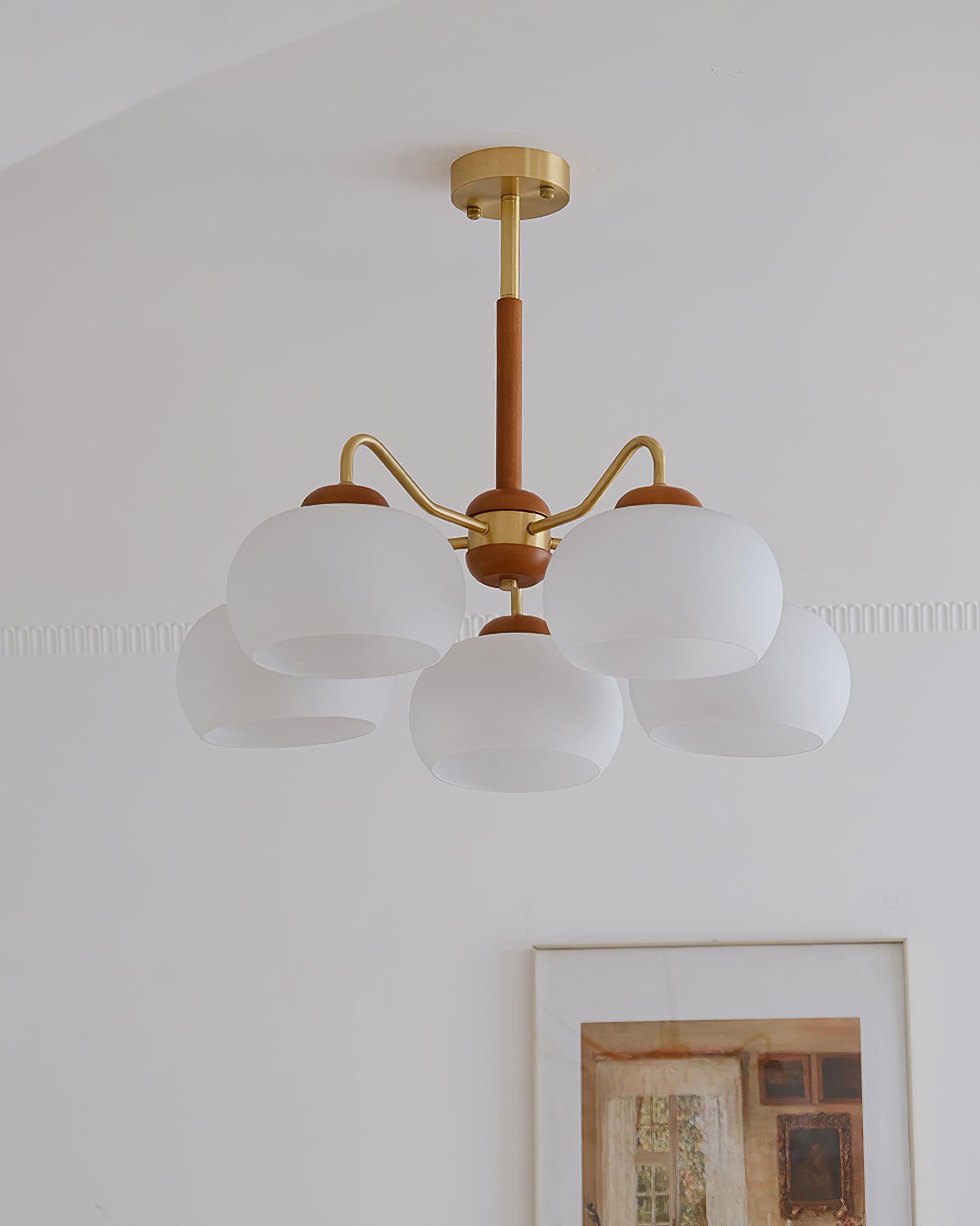 Raito Chandelier Glass Vintage American Style - Letslighting