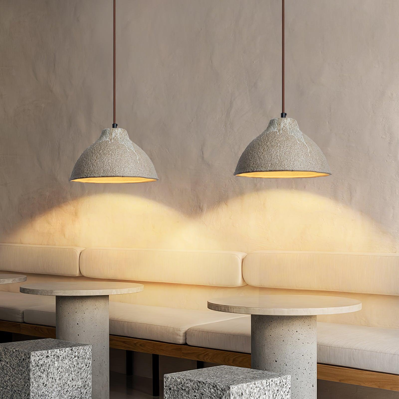 Zandora Retro Ceramic & Wood Pendant Lamp - Letslighting