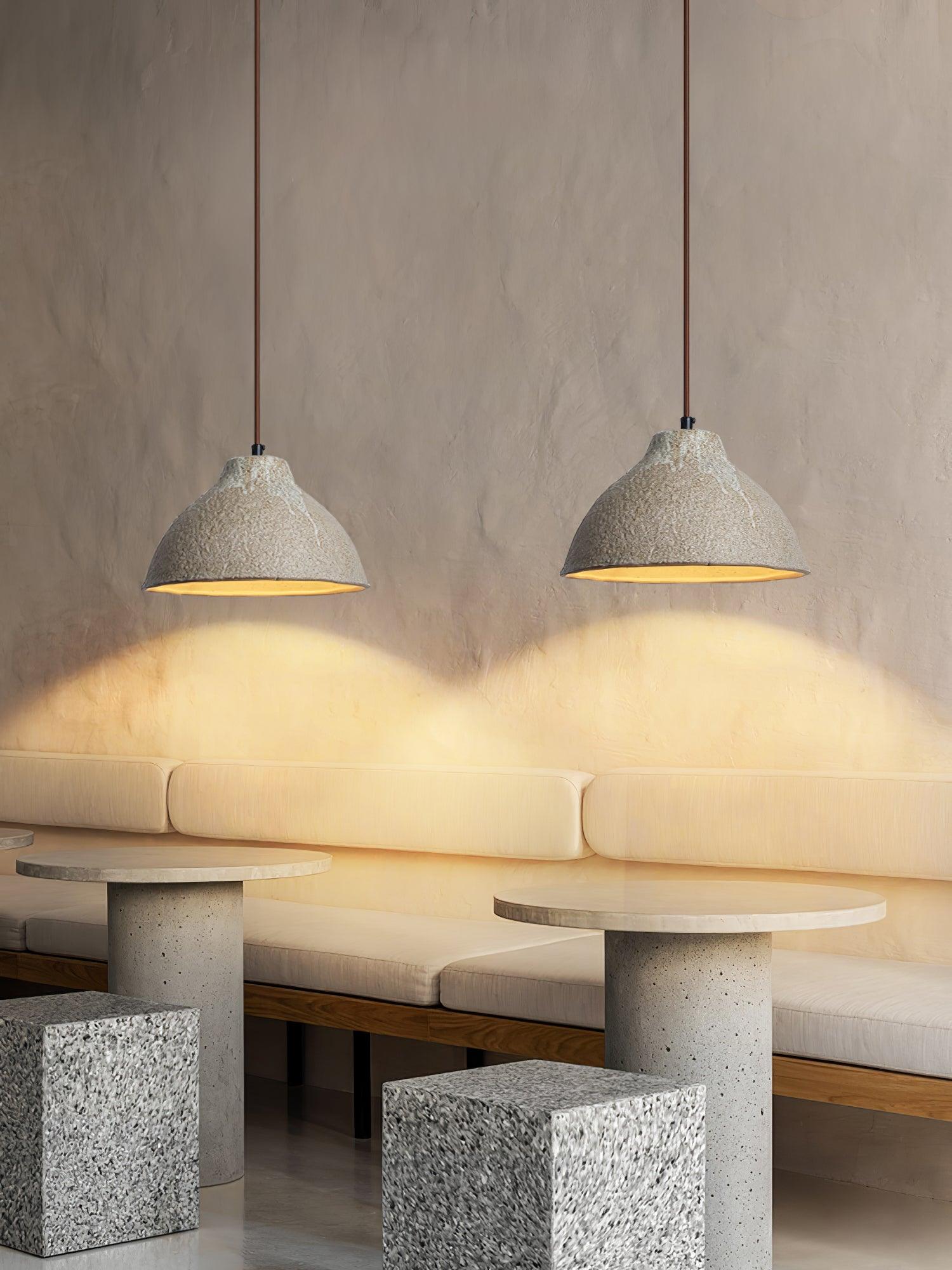 Zandora Retro Ceramic & Wood Pendant Lamp - Letslighting