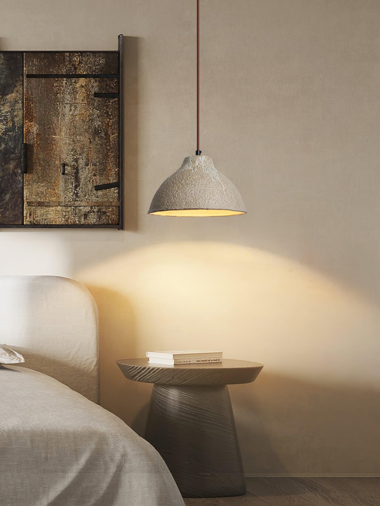 Zandora Retro Ceramic & Wood Pendant Lamp - Letslighting