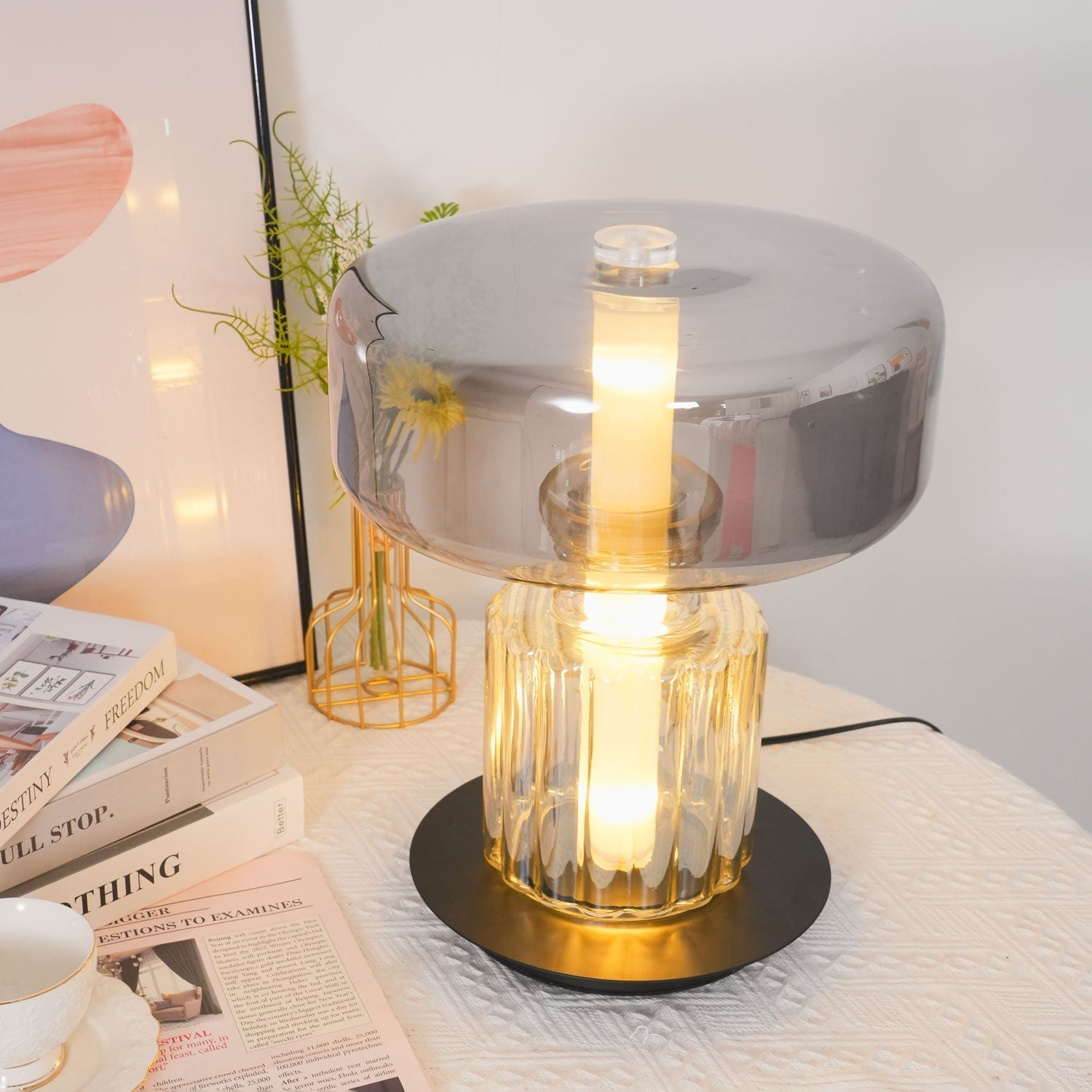 Jamie Modern Glass Table Lamp - Letslighting