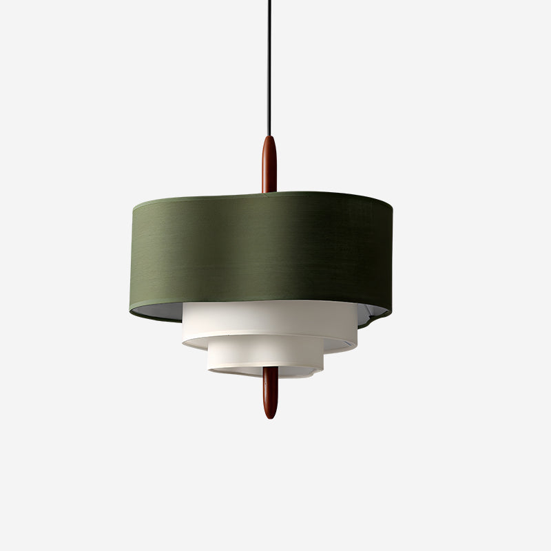 Ophel Green Fabric Pendant Lamp