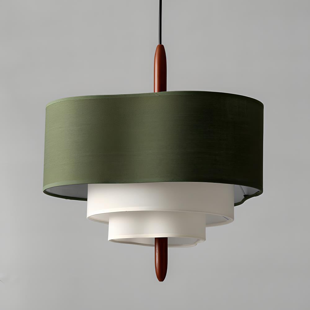 Ophel Green Fabric Pendant Lamp