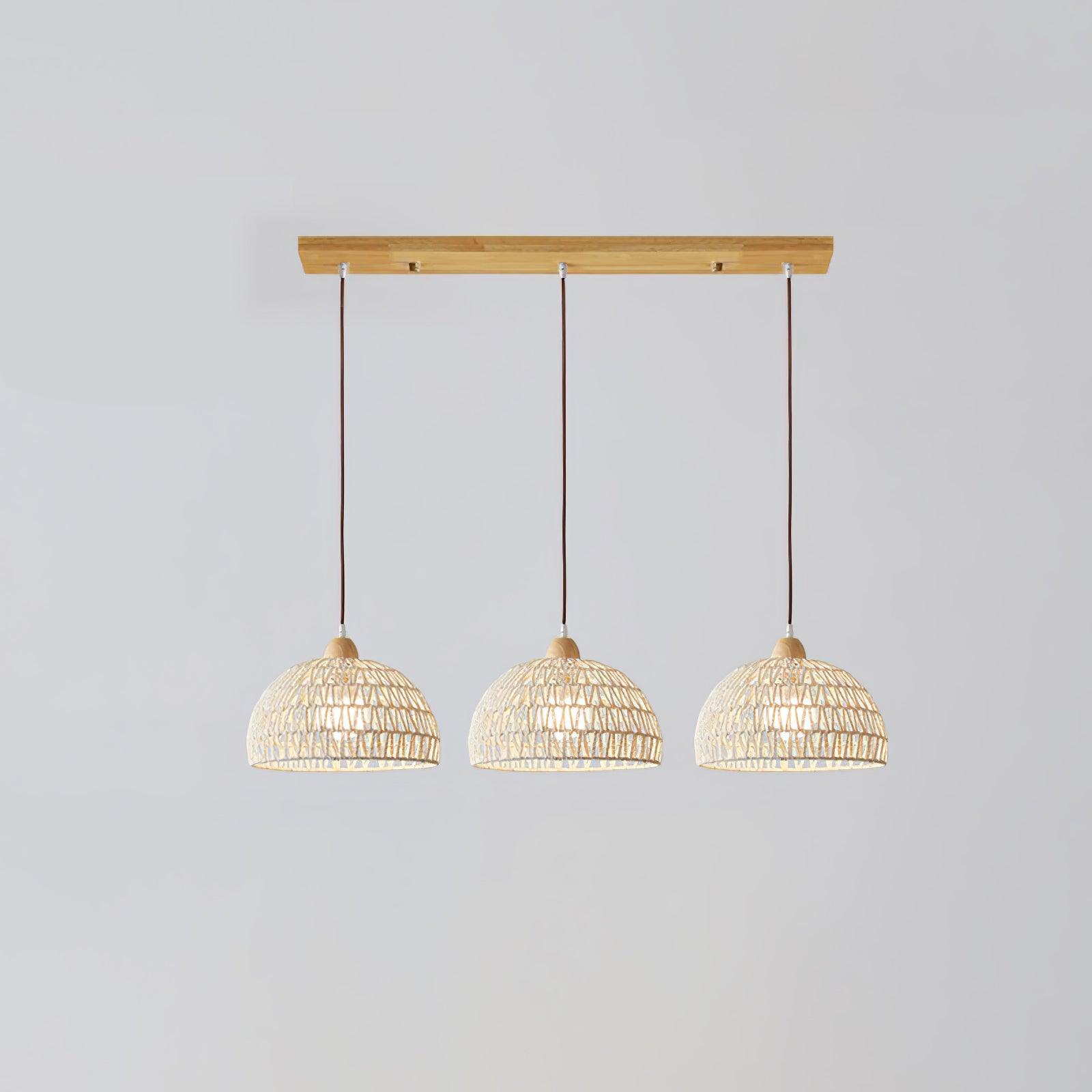 Calyran Rattan Wood Pendant Lamp - Letslighting