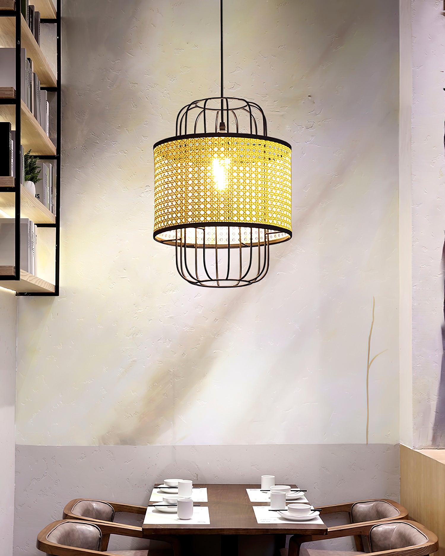 Evtheyra Premium Art Rattan Pendant Lamp - Letslighting