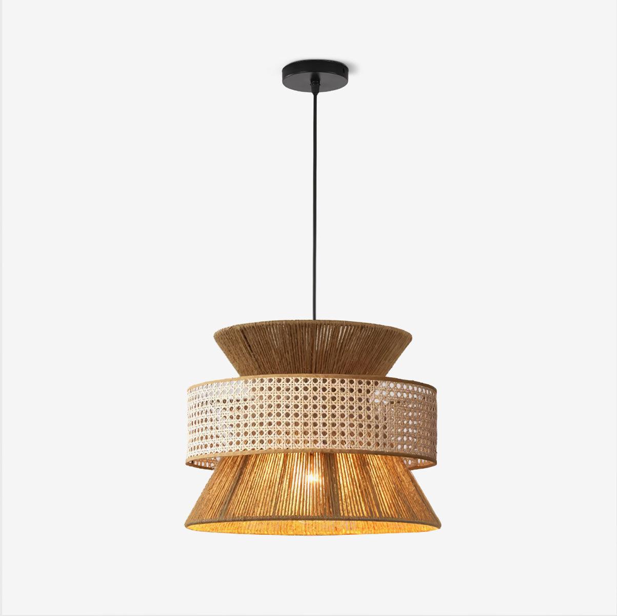 Ophelia Woven Rattan Pendant Light - Letslighting