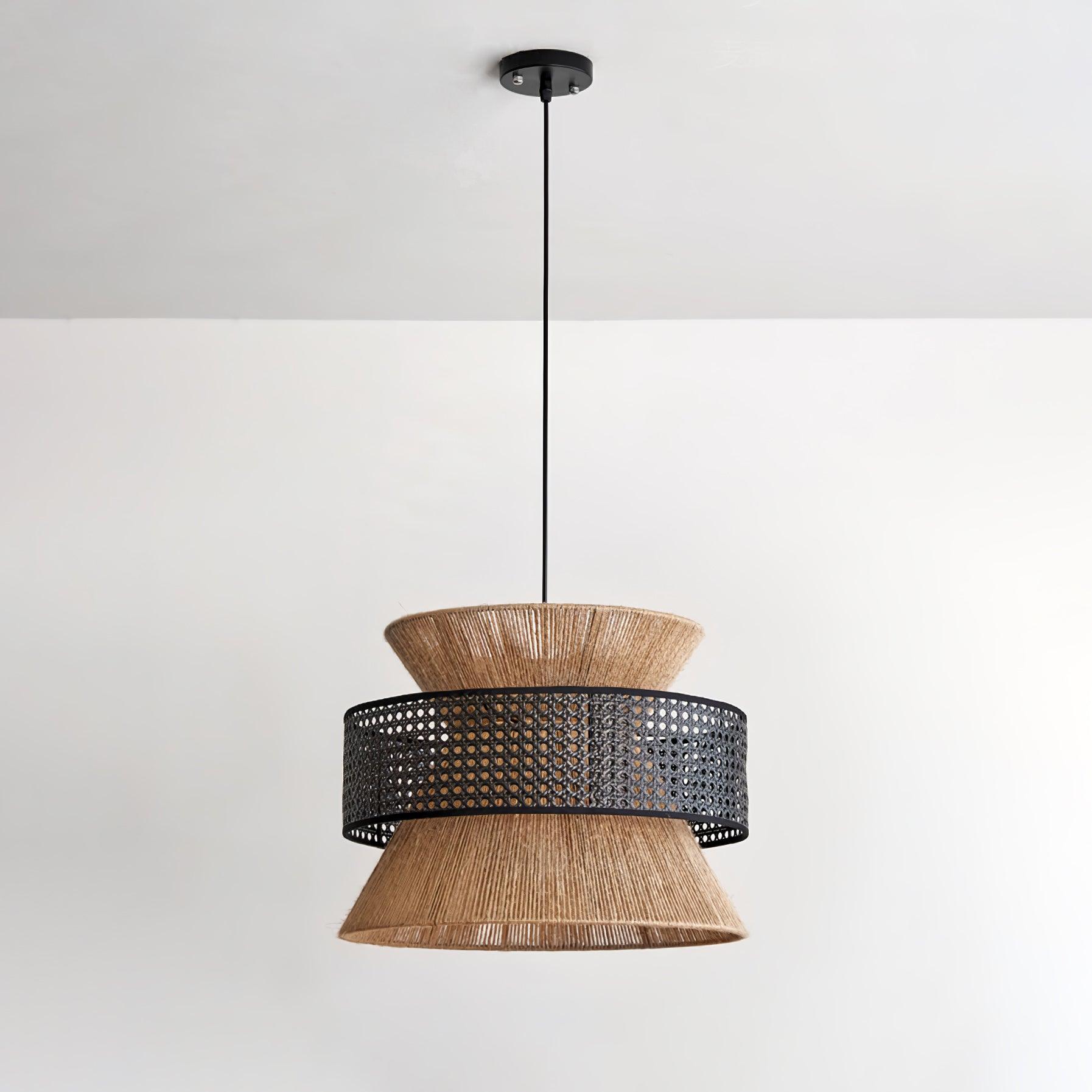 Ophelia Woven Rattan Pendant Light - Letslighting