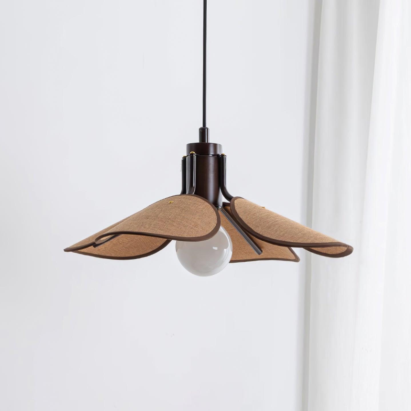 Callie Pendant Lamp Rattan Handwoven Organic - Letslighting