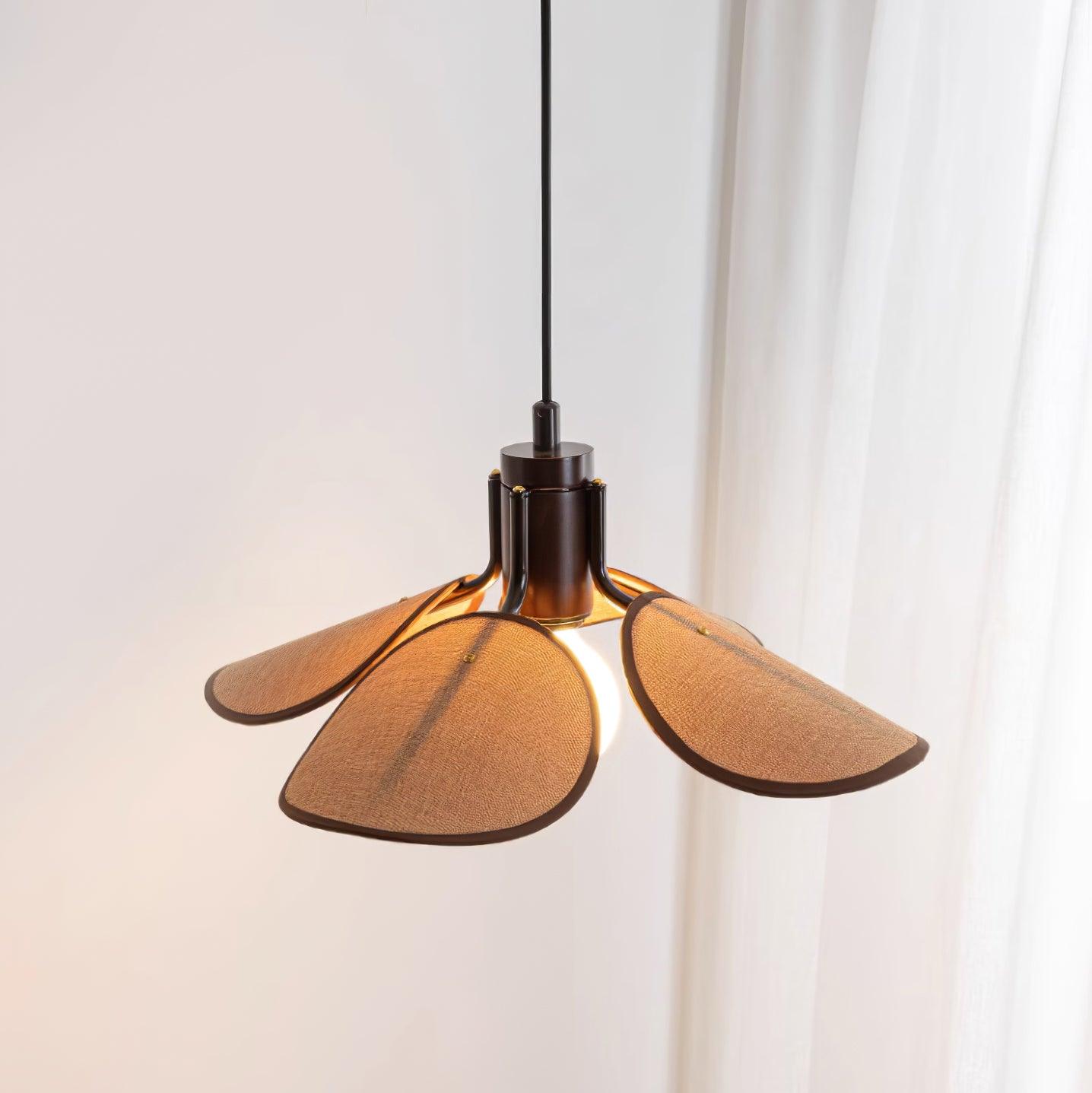 Callie Pendant Lamp Rattan Handwoven Organic - Letslighting