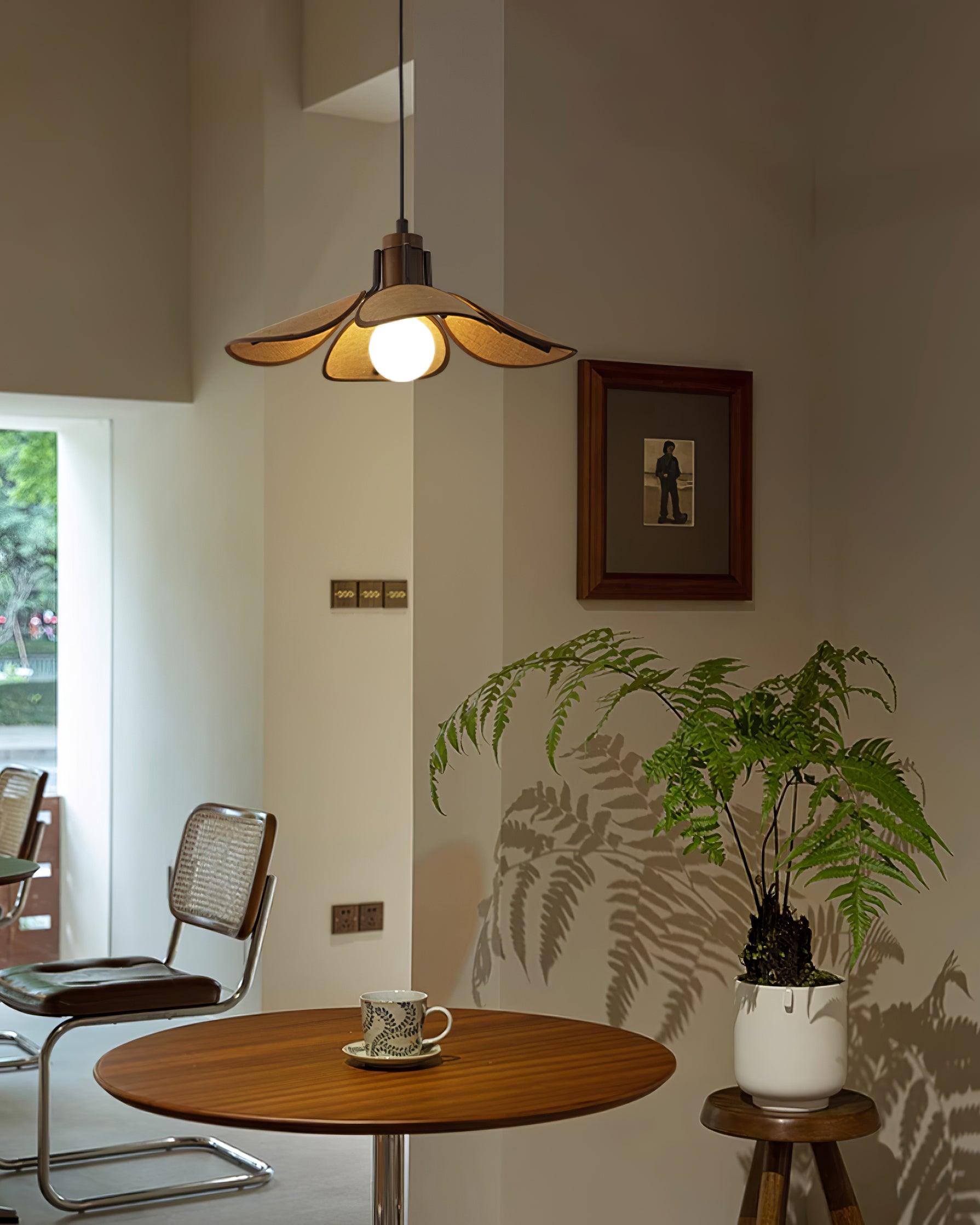 Callie Pendant Lamp Rattan Handwoven Organic - Letslighting