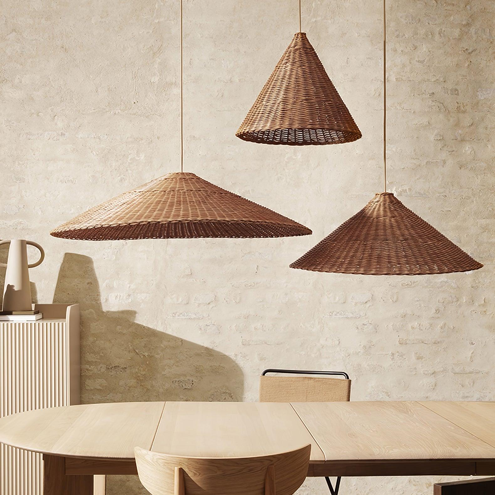 Elysiave Rattan Minimalistic Pendant Light - Letslighting
