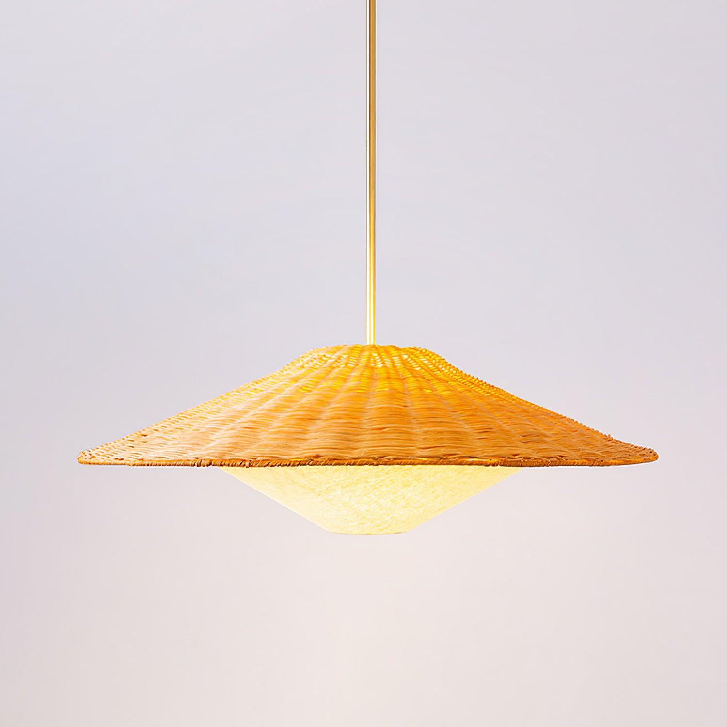 Elysiave Rattan Minimalistic Pendant Light - Letslighting