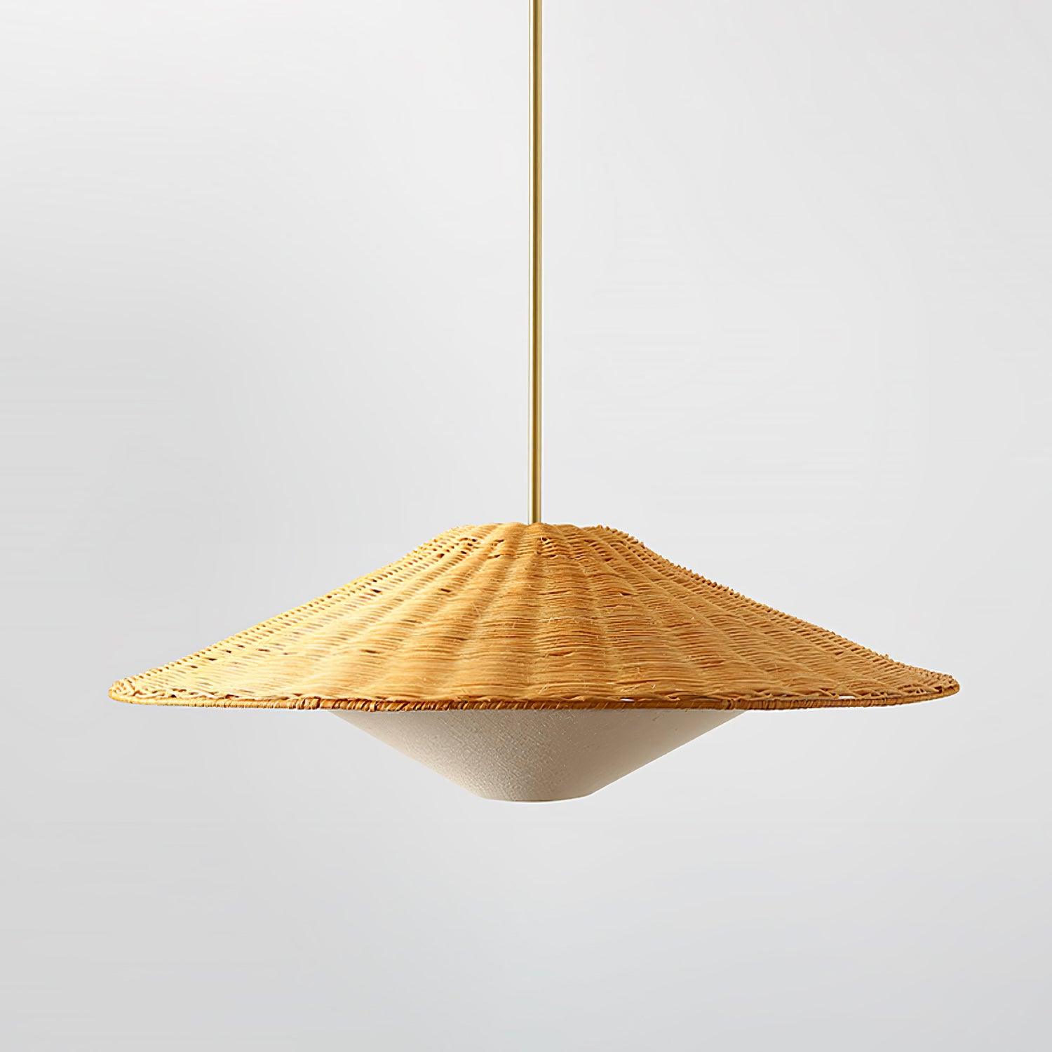 Elysiave Rattan Minimalistic Pendant Light - Letslighting