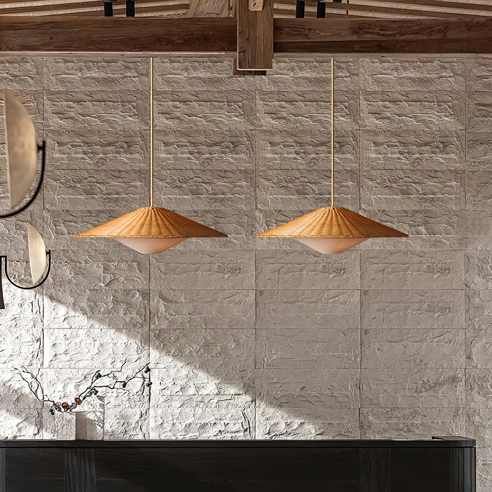 Elysiave Rattan Minimalistic Pendant Light - Letslighting