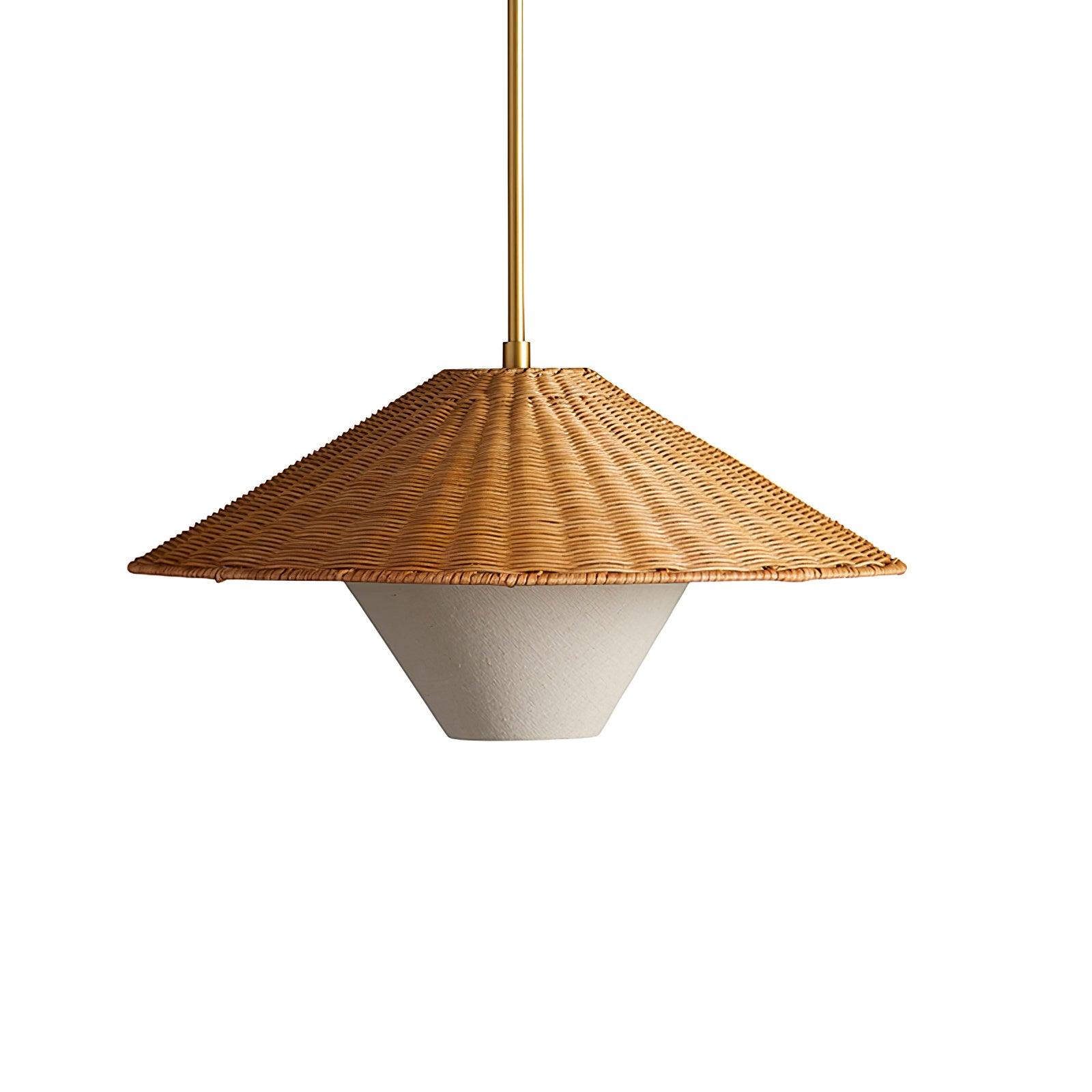 Elysiave Rattan Minimalistic Pendant Light - Letslighting