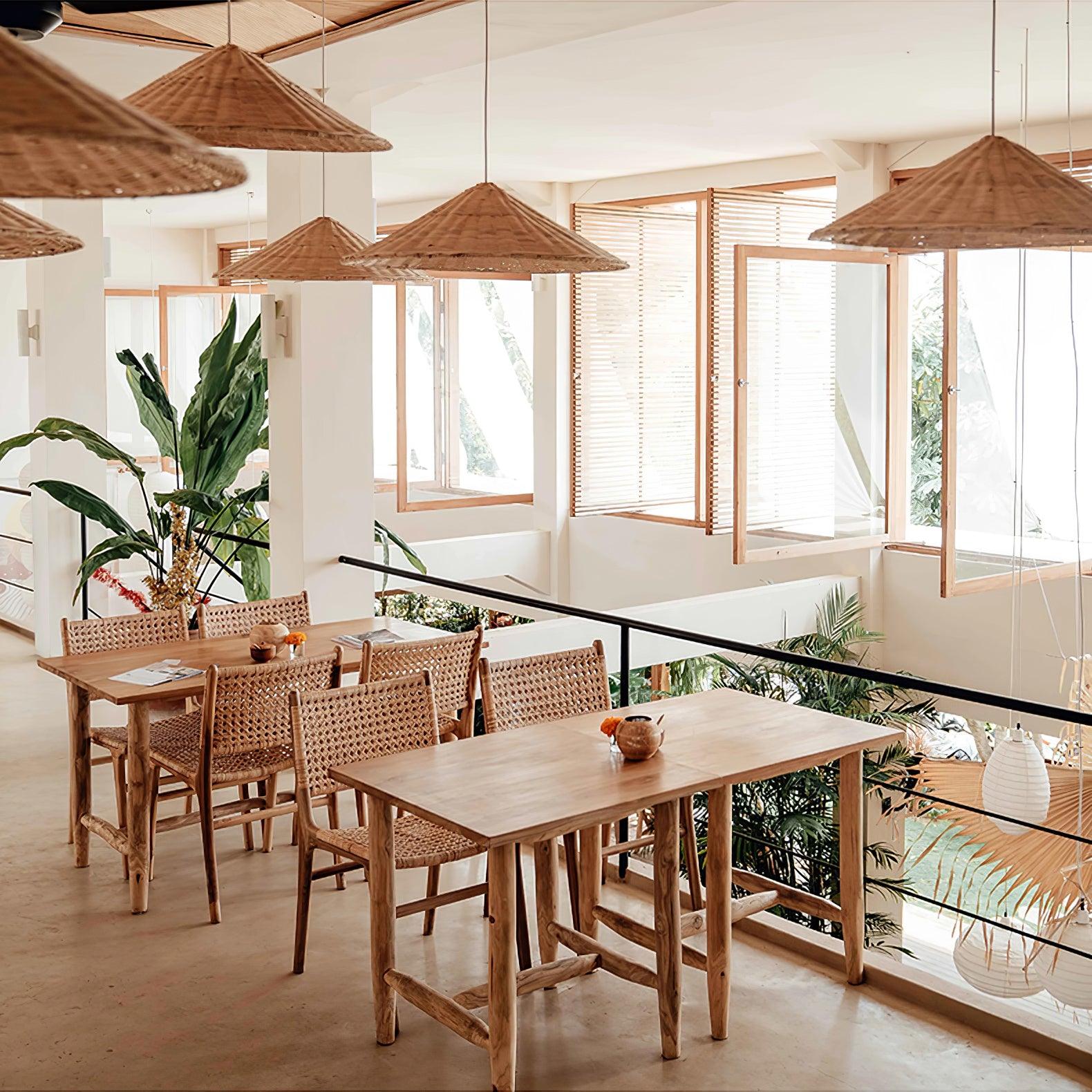 Elysiave Rattan Minimalistic Pendant Light - Letslighting
