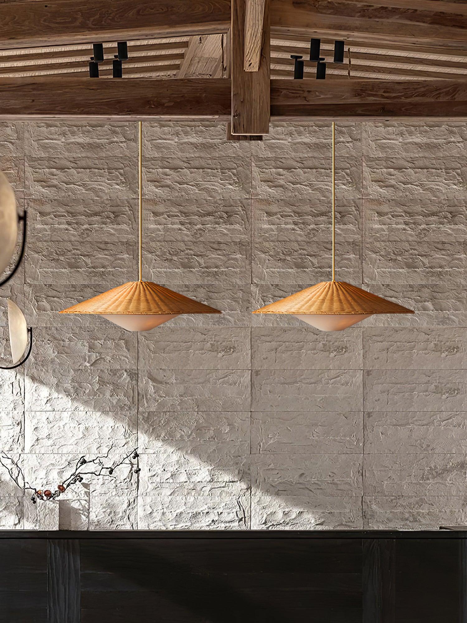 Elysiave Rattan Minimalistic Pendant Light - Letslighting
