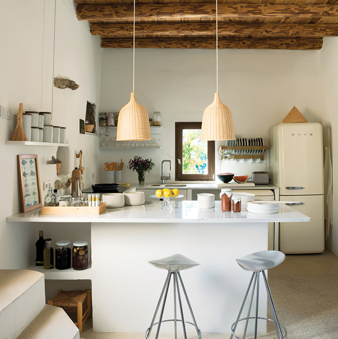 Willow Rustic Rattan Pandent Light - Letslighting