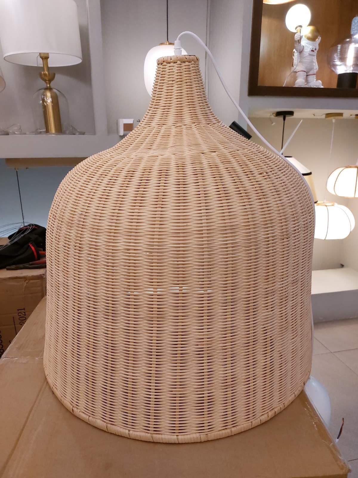 Willow Rustic Rattan Pandent Light - Letslighting