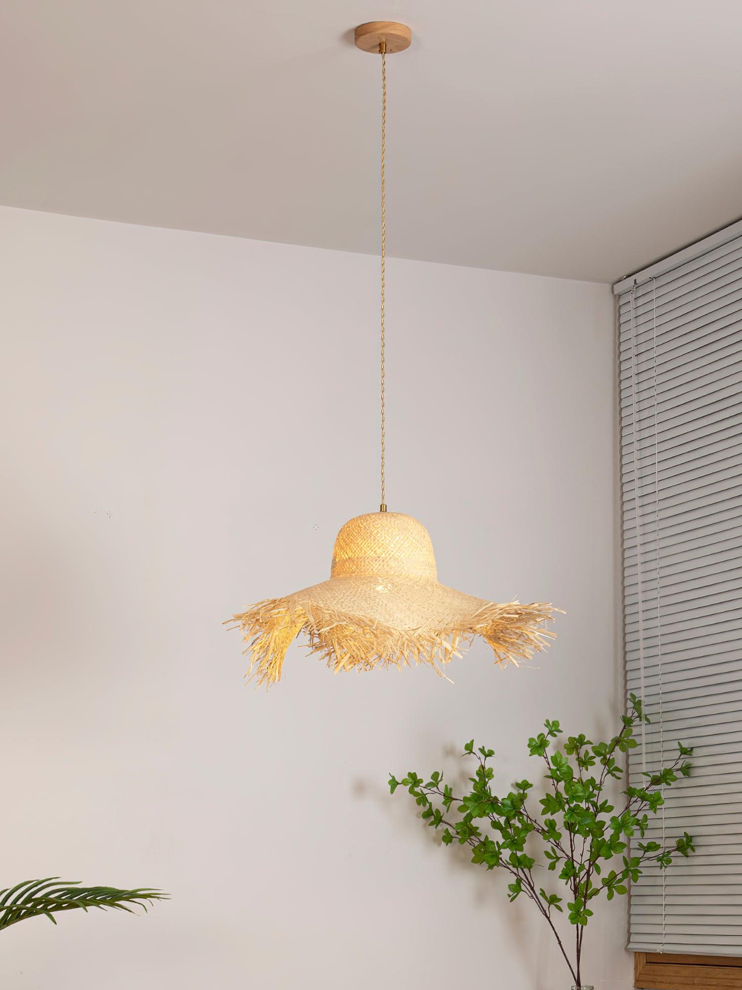 Zephyran Rattan Vintage Pendant Light - Letslighting