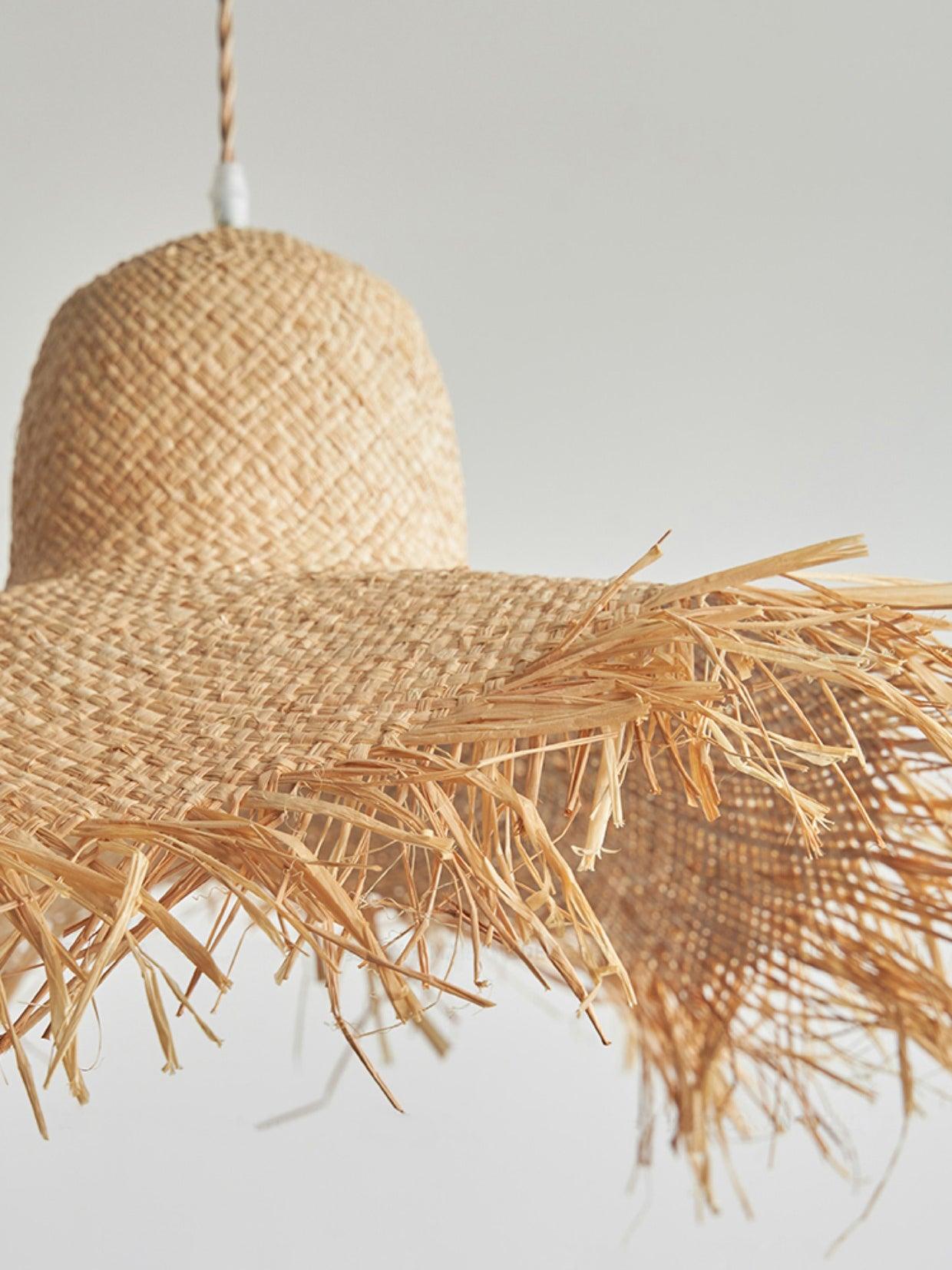 Zephyran Rattan Vintage Pendant Light - Letslighting