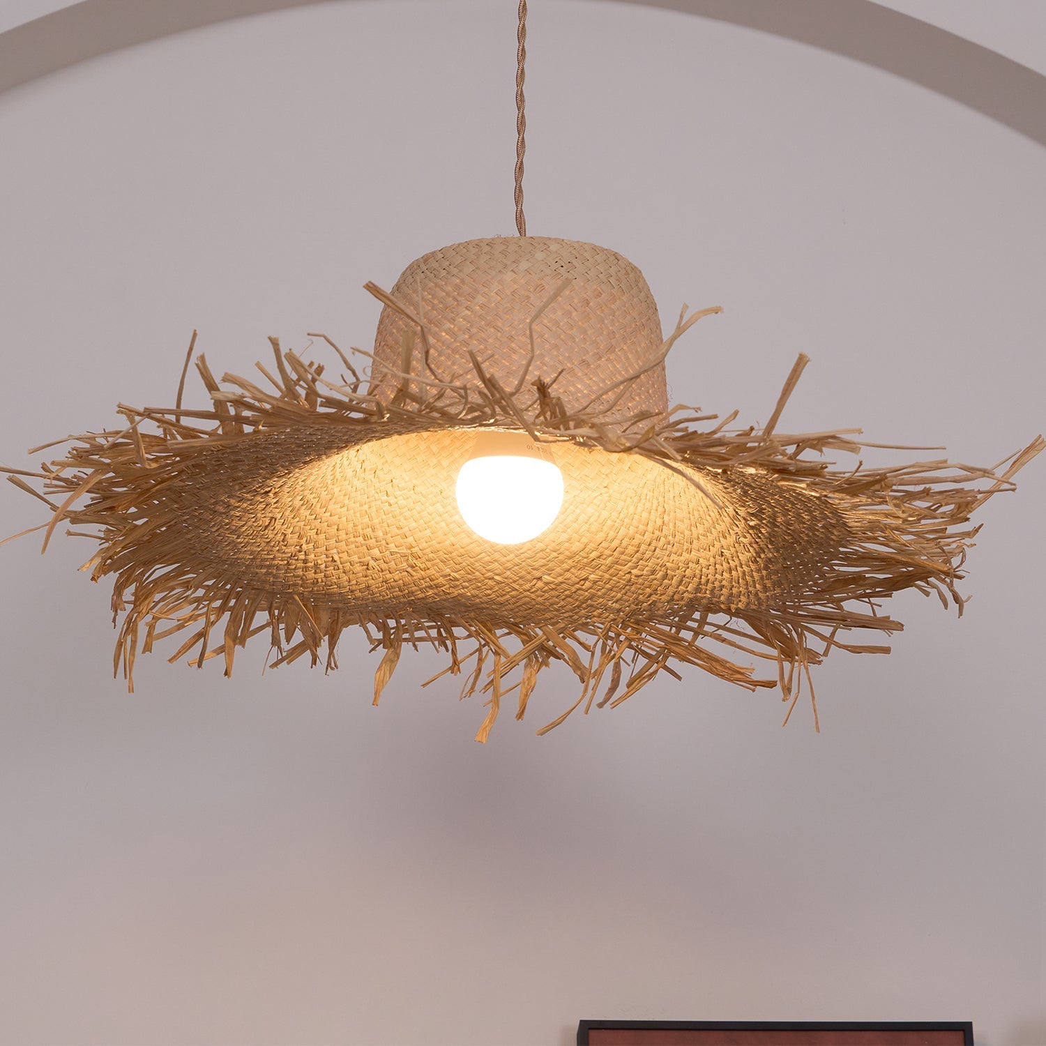 Zephyran Rattan Vintage Pendant Light - Letslighting
