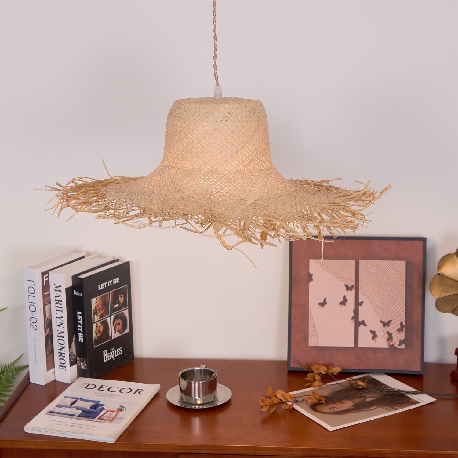 Zephyran Rattan Vintage Pendant Light - Letslighting