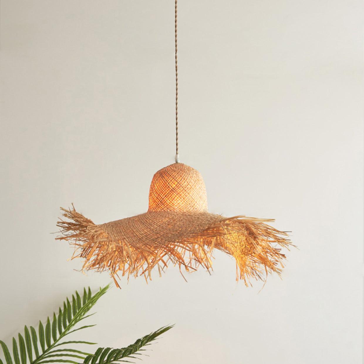 Zephyran Rattan Vintage Pendant Light - Letslighting