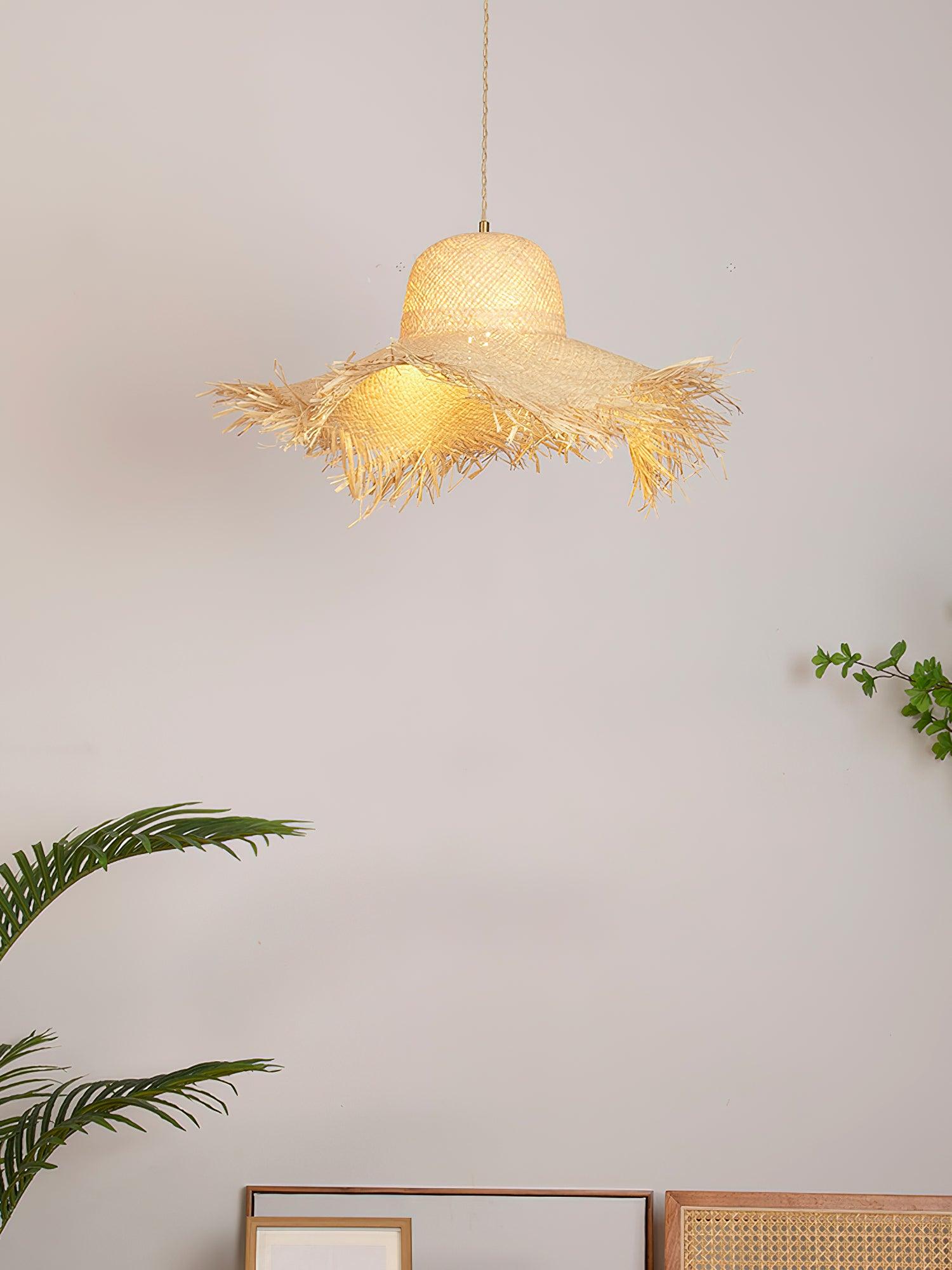Zephyran Rattan Vintage Pendant Light - Letslighting