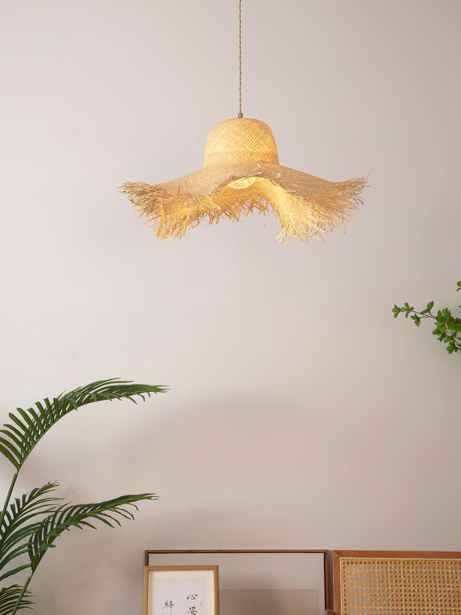 Zephyran Rattan Vintage Pendant Light - Letslighting