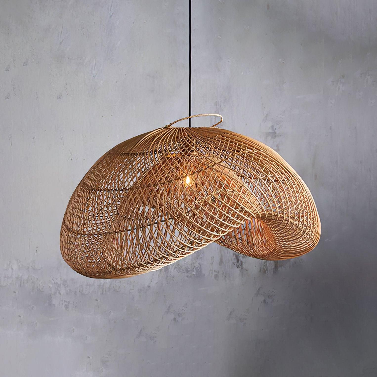 Averon Rattan Vintage Pendant Light - Letslighting
