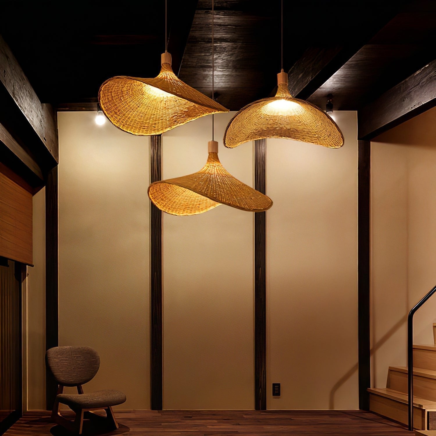 Marona Rattan Vintage Pendant Light - Letslighting