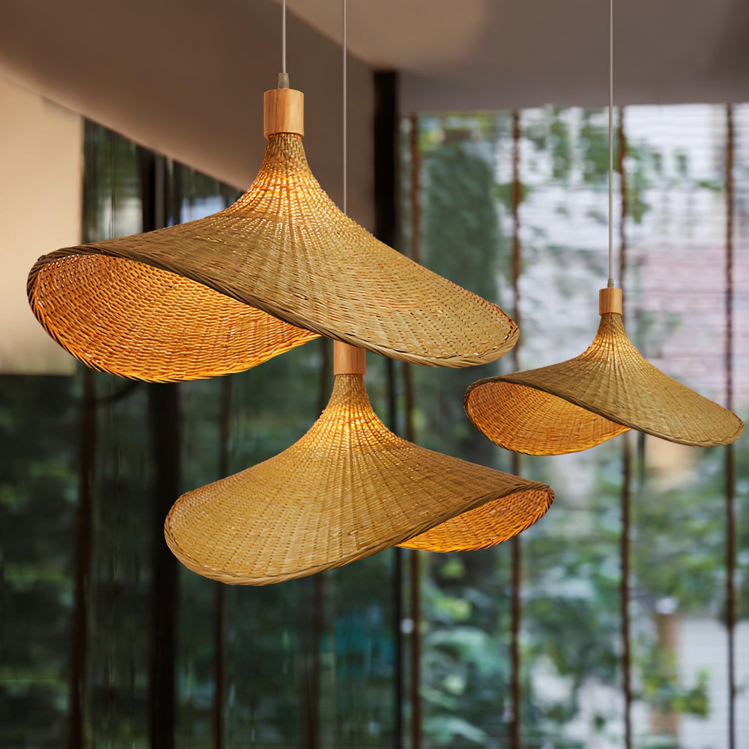 Marona Rattan Vintage Pendant Light - Letslighting