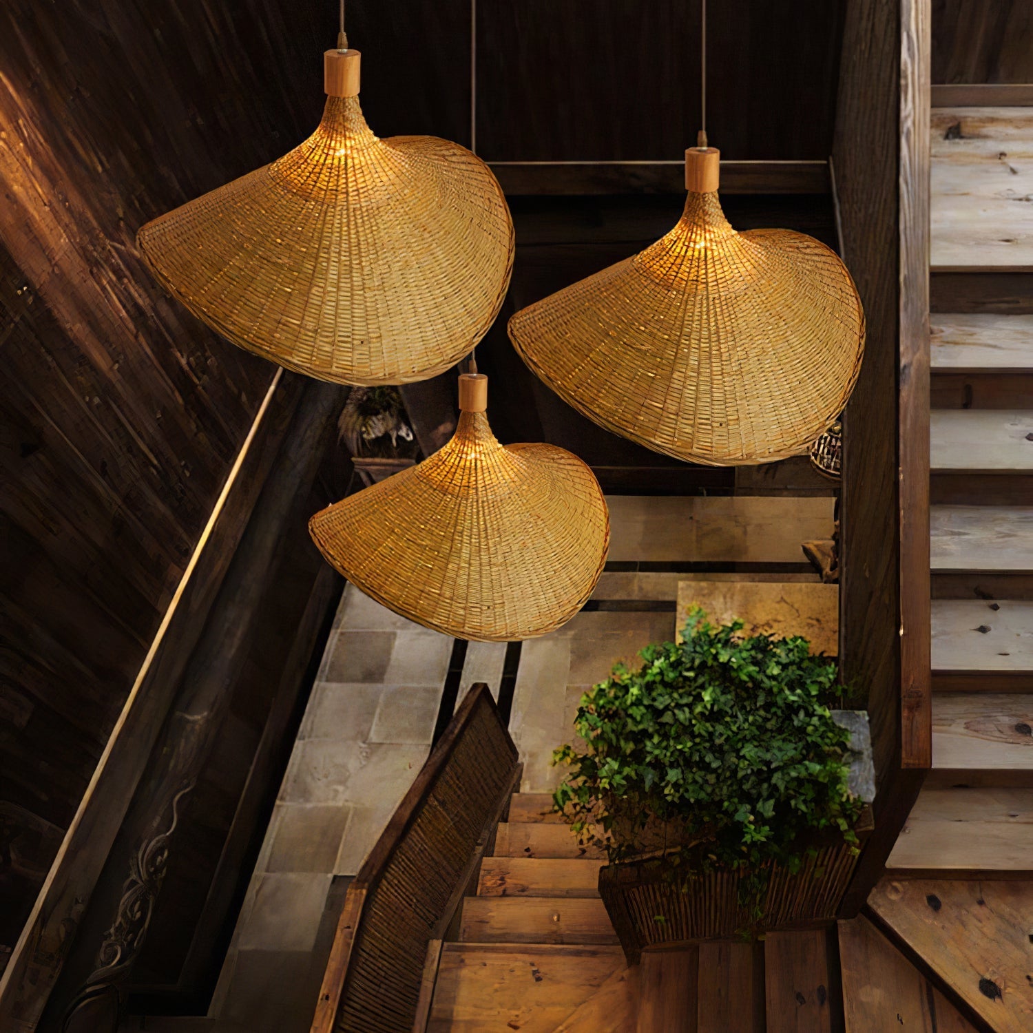 Marona Rattan Vintage Pendant Light - Letslighting
