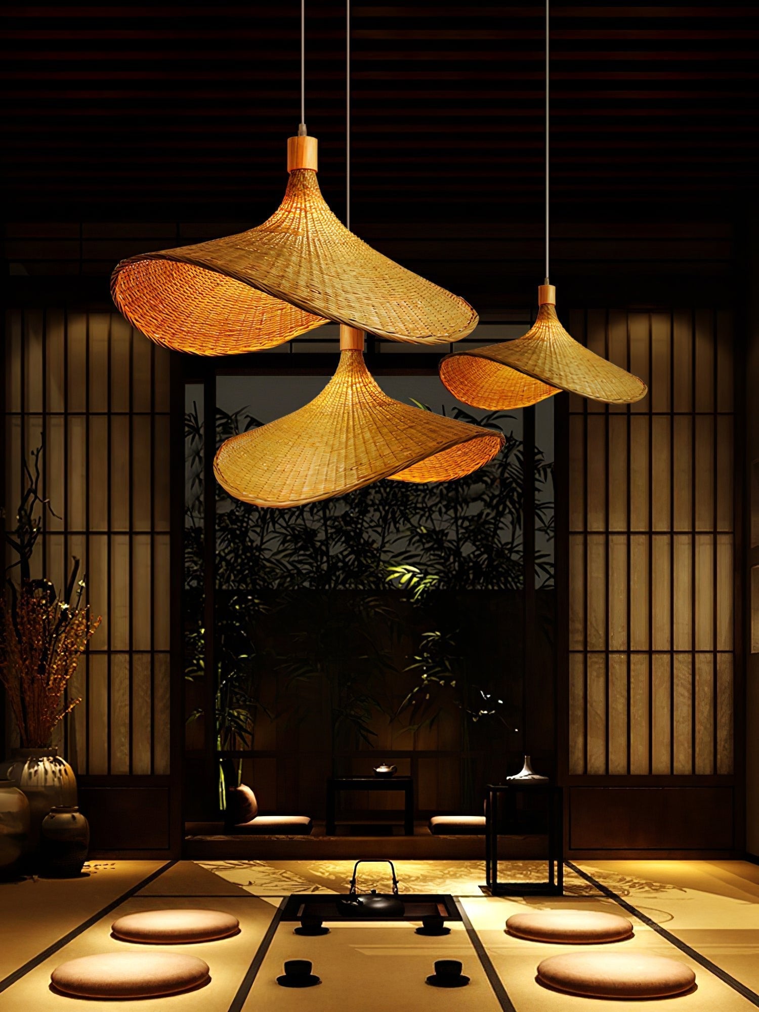 Marona Rattan Vintage Pendant Light - Letslighting