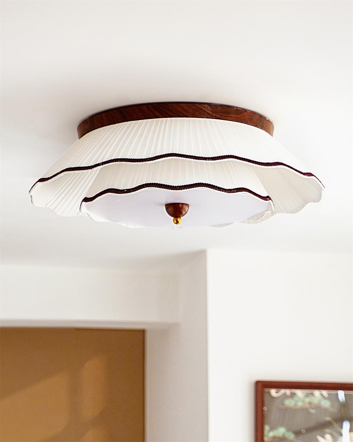Ravelle Romantic Pleated Ceiling Lamp - Letslighting
