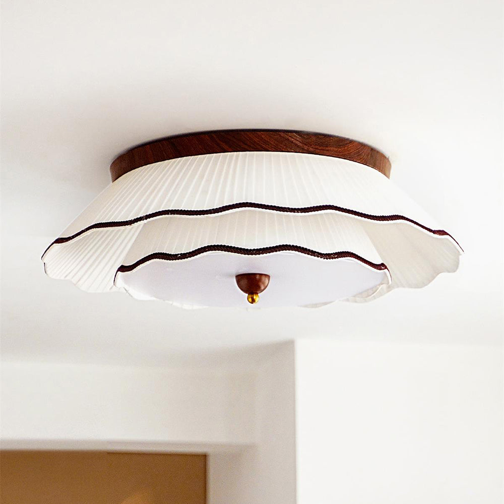 Ravelle Romantic Pleated Ceiling Lamp - Letslighting