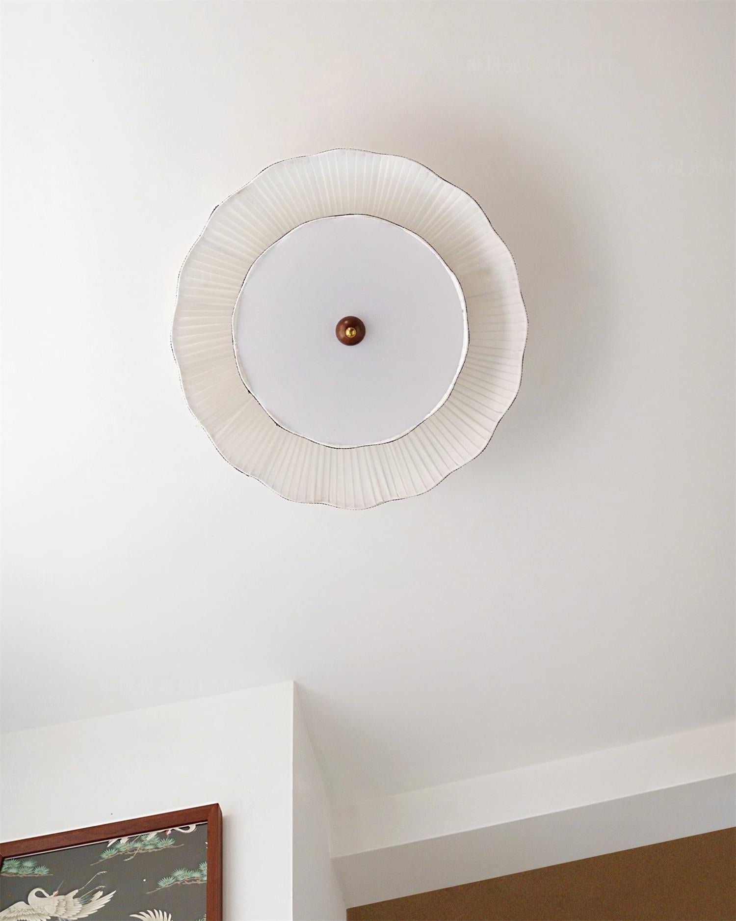 Ravelle Romantic Pleated Ceiling Lamp - Letslighting
